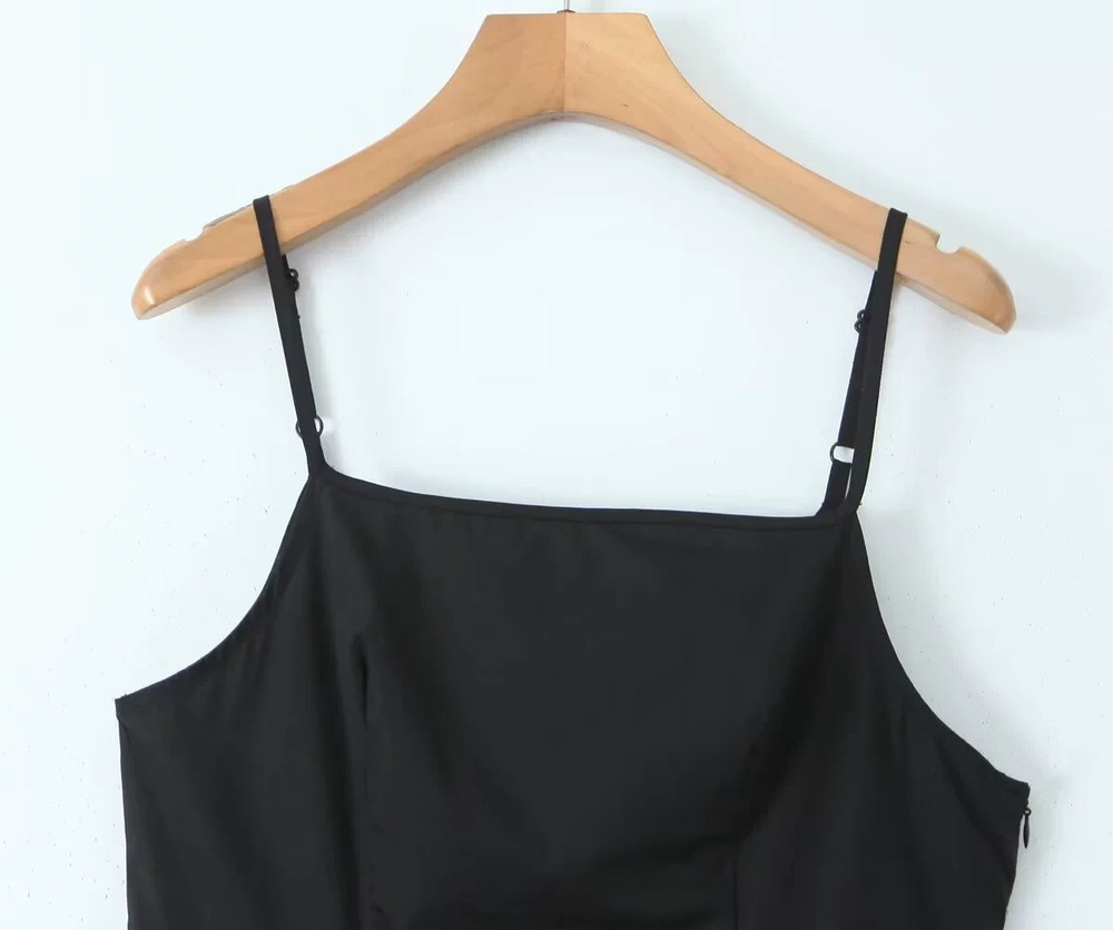 ZARA Black Bow Strap Dress